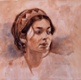 Grace II, watercolor on plate Bristol