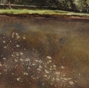 Distant Light, watercolor on plate bristol