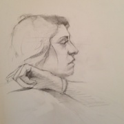 Allison, graphite sketch on paper
