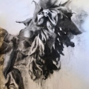 Remember Me When My Colors Fade, charcoal on paper
