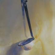 White Ladle, watercolor on plate bristol paper