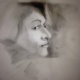 Apprehensive, charcoal on Mylar