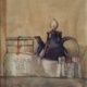 Peter Pots Teapot, watercolor on plate bristol
